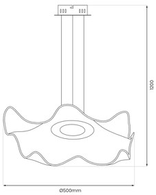 Závesné LED svietidlo Largo, 1x LED 16w, 4000k, g