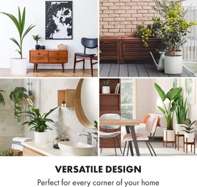 Blumfeldt Gendt, kvetináč, vrchný kvetináč, súprava 3 kusov, veľkosti S/M/ L, fiberstone, interiér/exteriér