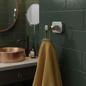 Rea Nico, kúpeľňový 1-háčik na uterák, brúsená oceľ, REA-88038