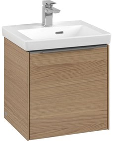 VILLEROY &amp; BOCH Subway 3.0 závesná skrinka pod umývadielko, 1 dvierka, pánty vľavo, 423 x 377,5 x 429 mm, Nordic Oak, C58100VJ