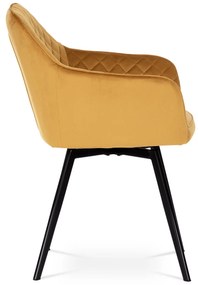 Jedálenská stolička Danarra-425-YEL4 (žltá + čierna). Vlastná spoľahlivá doprava až k Vám domov. 1042734