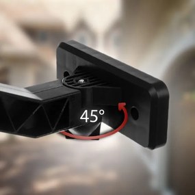 Toolight Toolight, LED solárna lampa so snímačom pohybu RSL018, čierna, OSW-10248