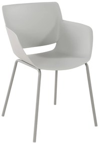 Stolička Alpena - svetlo šedá