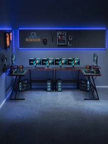 Herný stôl BG02 čierny 130 cm