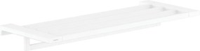 Hansgrohe AddStoris, polička na uteráky s držiakom uteráka, matná biela, HAN-41751700