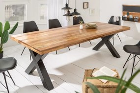 Jedálenský stôl Iron Craft 200cm Mango natur 70mm