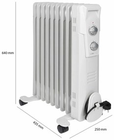 Clatronic RA 3736 olejový radiátor, 9 rebier