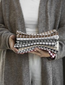 Storefactory Obrúsok z recyklovanej bavlny Rutan Red – sada 2 ks