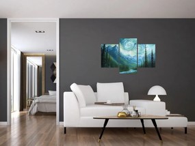 Obraz - Krajina s nádychom Van Gogha (90x60 cm)