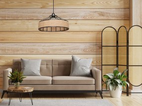 Toolight Toolight, stropné svietidlo 1xE27 APP1317-1CP, čierna-hnedá, OSW-02407