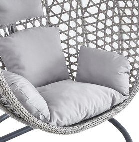 Závěsné houpací křeslo Houseland Imogen šedé S