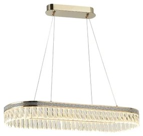 LED stmievateľný krištáľový luster na lanku THALIA LED/50W/230V 3000-6000K + diaľkový ovládač