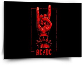 Sablio Obraz ACDC Červená ruka - 150x110 cm