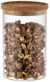 4Home Sklenená dóza na potraviny s vekom Cork, 850 ml, 850 ml