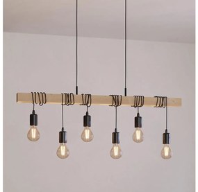 Eglo 43513 - Závesný luster na lanku TOWNSHEND 6xE27/60W/230V
