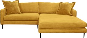 XXXLutz ROHOVÁ SEDAČKA, textil, horčicovožltá P & B - Sedačky - 002330003412
