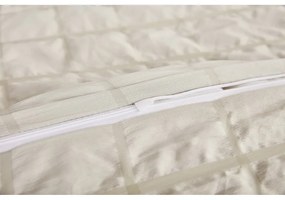 Béžové krepové obliečky na jednolôžko 140x200 cm Naomi – My House