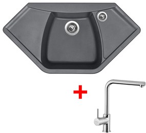 Set Sinks NAIKY 980 Titanium + ELKA Chróm