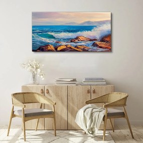 Obraz Canvas Maliarske morské vlny