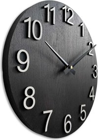 SENTOP | Dizajnové nástenné hodiny z masívneho dreva I SENTOP MAS017-3169-hands/black analógové