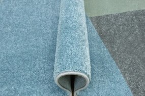 Koberec LIMA M046A zelený / sivý / modrý