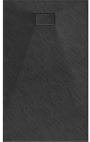 Mexen Hugo, SMC obdĺžniková sprchová vanička 140 x 80 cm, čierna matná, 42708014