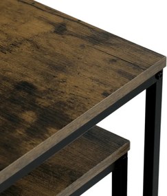 Sada 2 konferenčných stolíkov old wood AF-076 OLW