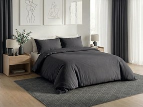 Bavlnené obliečky CALMORA tmavo sivé Rozmer obliečky: 2 ks 70 x 90 cm | 160 x 220 cm