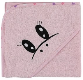 Ružový bavlnený detský župan a osuška v súprave 3 ks veľkosť 0-2 roky Unicorn – Foutastic