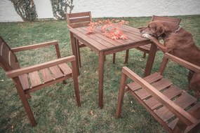 Asko a.s. SCOTT - záhradný akáciový stôl štvorcový 80 x 80 cm, akácia