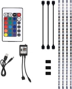 Solight WM58 - LED RGB Pásik pre TV LED/6W/5V Wi-Fi Tuya + diaľkové ovládanie 0,5m