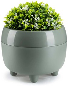PLASTOVÝ KVETINÁČ BOTANICA 23X18 CM ZELENÁ