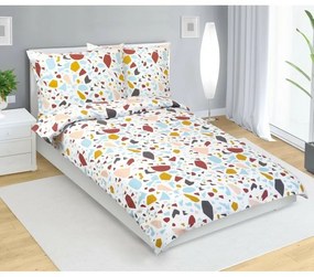 Bellatex Flanelové obliečky Mozaika, 140 x 220 cm, 70 x 90 cm