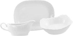 XXXLutz SERVÍROVACIA SADA Rokoko weiss 3-dielne Creatable - Online Only bytové doplnky - 007768068804