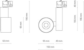 Svietidlo Nowodvorski 8756 CTLS NEA LED WHITE 20W, 4000K