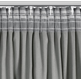 ZATEMŇOVACÍ ZÁVES NA PÁSKE CARLI 140X250 CM STRIEBORNÁ