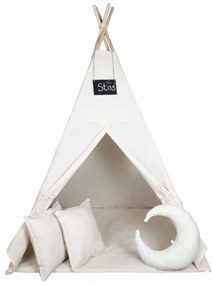 Detský stan Tipi krémový