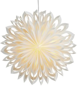 Watt & Veke Závesná svietiaca hviezda Clara white 50 cm