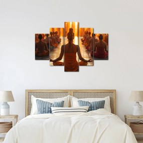 Obraz - Lekcia jogy (150x105 cm)