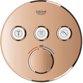 GROHE Grohtherm SmartControl termostatická batéria pod omietku, pre 3 výstupy, Warm Sunset, 29121DA0