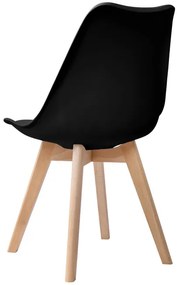 Jedálenská stolička NANTES hnedá / čierna