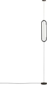 Čierna LED stojacia lampa (výška 300 cm) Bow – Kave Home
