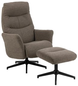 Polohovacie kreslo s podnožkou London taupe