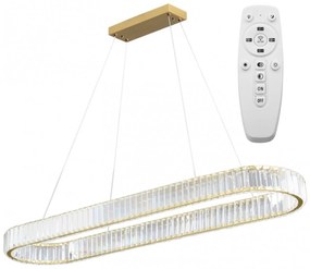 Toolight Toolight, LED stropné svietidlo 100x30 cm, 22W, APP1508-CP, zlatá matná, OSW-06971