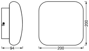 Ledvance-LED Stmievateľné kúpeľňové svietidlo SMART+ AQUA LED/12W/230V IP44 Wi-Fi