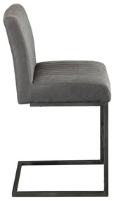 Dizajnová barová stolička Boss II antik sivá