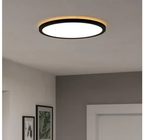 Eglo 901439 - LED Kúpeľňové svietidlo ROVITO 18,5W/230V pr. 38,9 cm IP44 čierna EG901439
