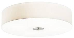 Rustikálne stropné svietidlo biele 50 cm - Drum Jute
