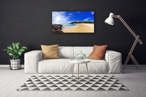 Obraz Canvas Slnko more pláž krajina 140x70 cm