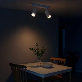 Bodové svietidlo PIPE 2xGU10/10W/230V biela